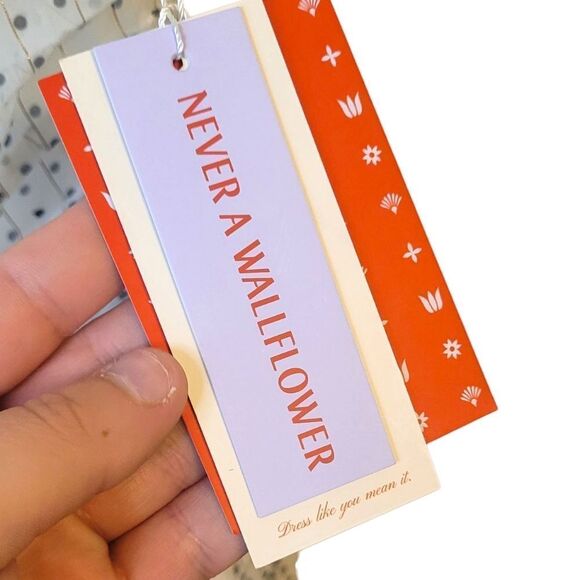 Never A Wallflower Women's Black/White Polka Dot Drop Waist Maxi Dress SZ XS NWT - Picture 5 of 7